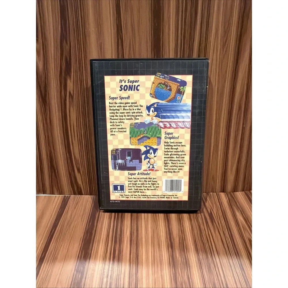 Sonic The Hedgehog Sega Genesis CIB Complete w/ Manual Not For Resale NFR